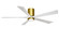 Irene-5HLK 60'' Ceiling Fan in Brushed Brass (101|IR5HLK-BRBR-MWH-60)