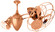Ar Ruthiane Ceiling Fan in Brushed Copper (101|AR-BRCP-MTL)
