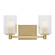 Lando Two Light Wall / Bath in Satin Brass (1|GLV1042EN/SB)