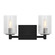 Parker Two Light Wall / Bath in Midnight Black (1|GLV1032EN/MBK)