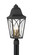 Cardigan Three Light Outdoor Post Lantern in Sand Coal Black & Olden Brass (7|73356-757)