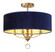 Van Noord Four Light Semi Flush Mount in Oxidized Aged Brass (7|3484-923)