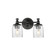 Swirl Two Light Wall Sconce in Black (16|21352CRBK)