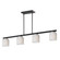Scoop Four Light Linear Pendant in Black (16|21236MRBK)