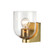 Scoop One Light Bath Vanity in Natural Aged Brass (16|21231CLNAB)