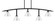 Kurve Five Light Bar in Matte Black (200|3745-MB-421-CH)