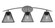 Kurve Three Light Bath Bar in Graphite (200|3723-GP-805-MB)