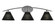 Kurve Three Light Bath Bar in Graphite (200|3723-GP-4059)