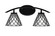 Kurve Two Light Bath Bar in Matte Black (200|3722-MB-9185)