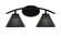 Kurve Two Light Bath Bar in Matte Black (200|3722-MB-4059)