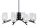 Kurve Eight Light Chandelier in Matte Black (200|3708-MB-4250)