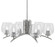 Kurve Six Light Chandelier in Graphite (200|3706-GP-4810)