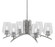 Kurve Six Light Chandelier in Graphite (200|3706-GP-210)