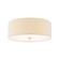 Textile Four Light Flush-Mount in Brushed Brass (102|FAB-9731-CREM-BRSS)