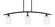 Kurve Three Light Island Pendant in Matte Black (200|3736-MB-4250)