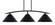 Kurve Three Light Island Pendant in Matte Black (200|3736-MB-420-MB)