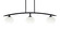 Kurve Three Light Island Pendant in Matte Black (200|3736-MB-212)