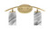 Kurve Two Light Bath Bar in New Age Brass (200|3722-NAB-549)