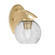 Kurve One Light Wall Sconce in New Age Brass (200|3720-NAB-4102)