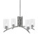 Kurve Four Light Chandelier in Graphite (200|3704-GP-300)