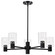 Clarksville Five Light Chandelier in Matte Black (72|60-8066)