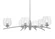 Kurve Six Light Chandelier in Graphite (200|3746-GP-4812)
