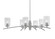 Kurve Six Light Chandelier in Graphite (200|3746-GP-3002)