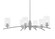 Kurve Six Light Chandelier in Graphite (200|3746-GP-300)