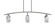 Kurve Three Light Island Pendant in Graphite (200|3736-GP-549)