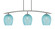 Kurve Three Light Island Pendant in Graphite (200|3736-GP-4905)