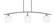 Kurve Three Light Island Pendant in Graphite (200|3736-GP-4811)