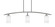 Kurve Three Light Island Pendant in Graphite (200|3736-GP-310)