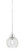 Any One Light Mini Pendant in Chrome (200|22-CH-4102)