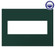 adorne Three-Gang Screwless Wall Plate with Microban in Evergreen (246|AWP3GEG)