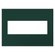 adorne Three-Gang Screwless Wall Plate with Microban in Evergreen (246|AWP3GEG)