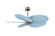 Alessandra TROPICAL 48''Ceiling Fan in Brushed Nickel (101|AKTP-BN-BL)