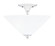 Semi-Flushes Two Light Semi-Flush Mount in Chrome (200|121-CH-2161)