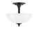 Semi-Flushes Two Light Semi-Flush Mount in Black Copper (200|121-BC-540)