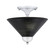 Semi-Flushes Two Light Semi-Flush Mount in Chrome (200|120-CH-4009)