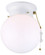 Icl9Whw One Light Flush Mount in White (387|ICL9WHW)