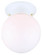 Ceiling One Light Flush Mount in White (387|ICL911)