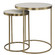 Aragon Nesting Tables Set/2 in Brass (52|50007)