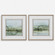Soft Sage Landscape Prints Set/2 in Brushed Champagne Gold (52|32356)