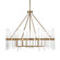 Crystal Eight Light Chandelier in Warm Brass (52|21389)