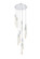 Aurora Nine Light Chandelier in Chrome and Clear (173|2089D24C)