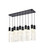Aurora Ten Light Pendant in Black (173|2088D42BK)