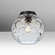 Besa Bombay Ceiling Ceiling Mount in Black (74|BOMBAYCLC-EDIL-BK)