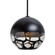 Besa Rocky Stem Pendant LED Pendant in Black (74|1TT-ROCKYBK-LED-BK)