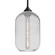 Besa Omega 12 Stem Pendant LED Pendant in Black (74|1TT-OMEGA12CL-EDIL-BK)