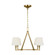 Perth Four Light Chandelier in Burnished Brass (454|CC1744BBS)